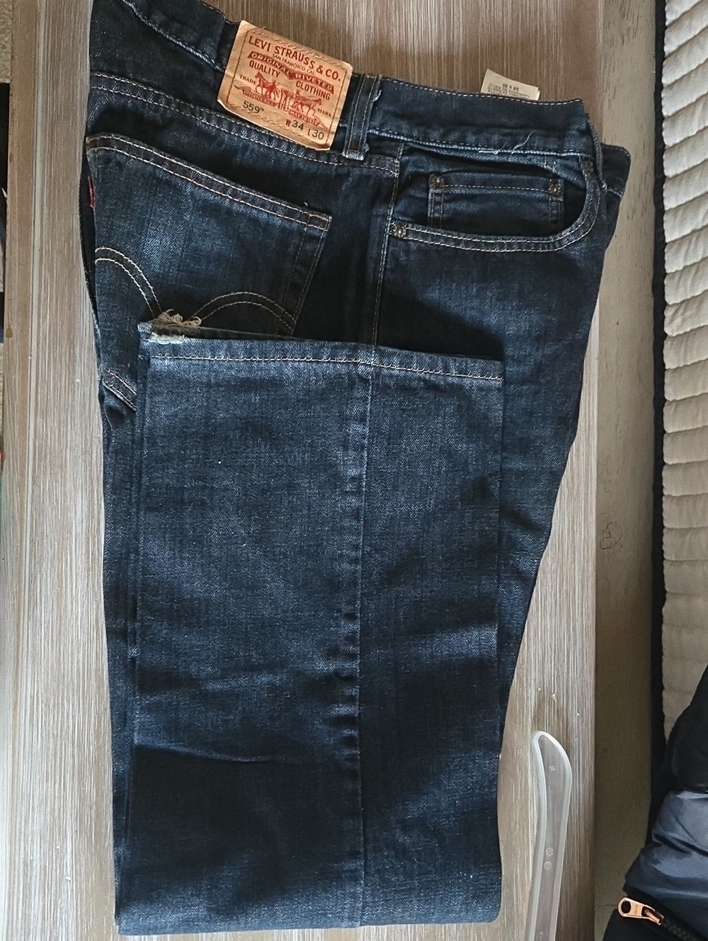 Levi's Men's Black Wash Straight Jeans